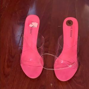 Women’s clear high heel